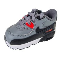 Nike Air Max 90 LTR TODDLER Shoes Grey Black 833416 010 Sneaker Leather ... - £38.27 GBP