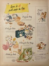 1944 Swan Soap Vintage Print Ad George Burns Gracie Allen CBS Radio World War 2 - $9.05