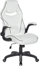 OSP Home Furnishings Xeno Ergonomic Adjustable Gaming Chair, White with Black - £183.48 GBP