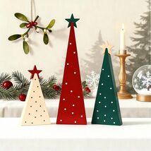 3 Pc Rustic Christmas Tree Set | Tiered Tray Decor - $13.98 CAD