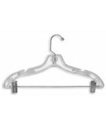 Clear 14 inch Heavy Weight Combo Suit Pant Clip Hanger lot of 100 New - £64.09 GBP