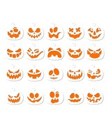 20pcs Reusable Pumpkin Face Stencils - 6 x 6 Inch Pumpkin Painting Stenc... - $34.17 CAD