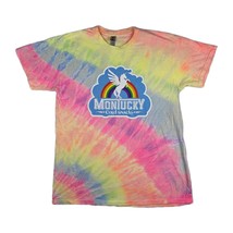 Montucky Cold Snacks Shirt Men&#39;s Large Tie Dye Multicolor Graphic Logo P... - $29.69