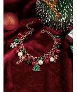 Charms bracelet, bracelet with charms and strass, simil pandora bracelet... - $26.06 CAD