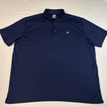 Callaway Opti Dry golf polo, men&#39;s 2XL, navy blue, polyester - $19.58
