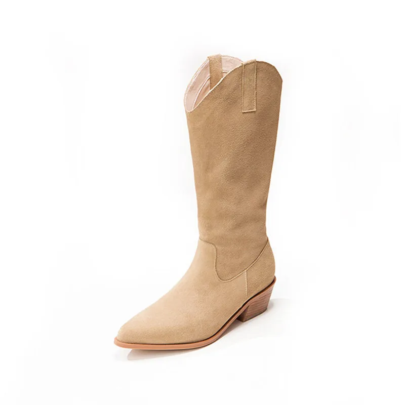 2024 New Autumn/winter Women&#39;s Boots Pointed Toe  Heel Boots Mid-calf Bo... - $384.06