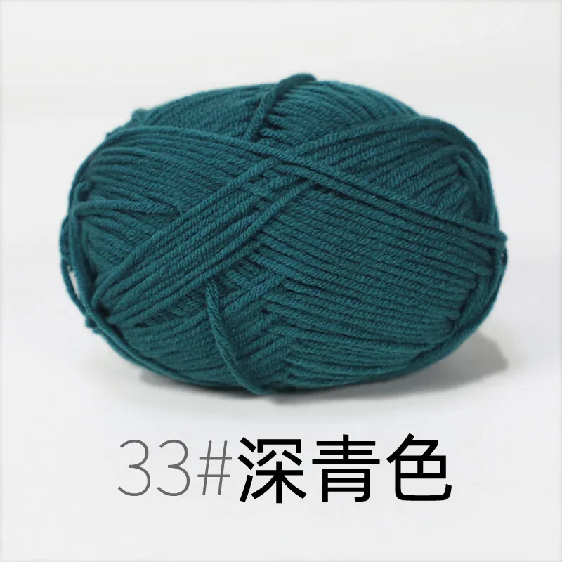 4ply Milk Cotton Yarn For Crochet Needlework Dyed Lanae Craft -RYMX33-1p... - €2,20 EUR
