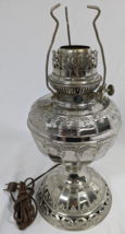 B&amp;H Bradley Hubbard Electric Lamp Base Ornate Silver Radiant No. 4 Light Plug-In - $89.05