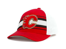Calgary Flames Zephyr NHL Line Change Stretch Fit Hockey Cap Hat  Medium / Large - £16.32 GBP