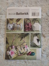 3 Bags Purses &amp; Cosmetic Bag Sewing Patterns Uncut 2004 Boho Butterick B4148 - £7.41 GBP