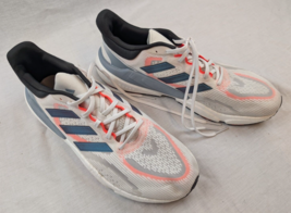 Adidas SolarBoost 5 Shoes Running Sneakers Crystal White/Grey/Red Sz 13 - $924.18 MXN
