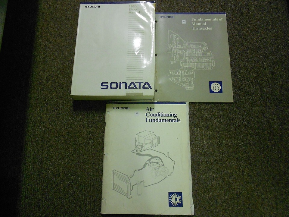 1990 Hyundai Sonata Service Réparation Atelier Manuel Set Usine OEM Book... - $8.45