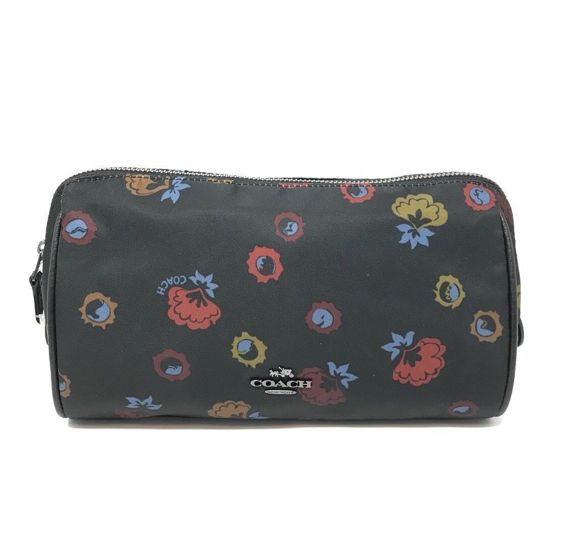 Coach New York Primrose Nylon Cosmetic Case Bag F24283 $95 NEW + GIFT RECEIPT - £31.64 GBP