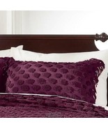 Cotton Dot Chenille Sham Purple 20&quot;Wx26&quot;L - $23.42 CAD