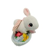 Manhattan Toy Plush Easter Spring Pull Musical Bunny in Knit Flower Basket - $213.70 MXN