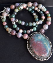 Statement necklace, Tribal Necklace, Agate Necklace, Indian Agate, Gemstone, 550 - £35.34 GBP