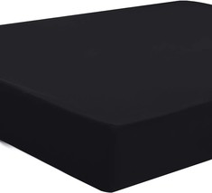 Black Twin Piccocasa Waterproof Mattress Protector With Five-Sided Tpu Membrane - £29.08 GBP