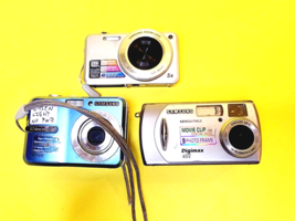 LOT 3x SAMSUNG ST95 S760 DIGIMAX 401 DIGITAL CAMERA COMPACT  HANDHELD AU... - $53.15