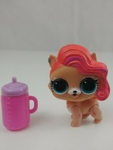 LOL Surprise Pet Pink and Purple Hair Kitty With Drink Cup - $11.63