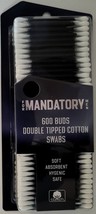 Double Tip 100% Pure Cotton Swabs 300 BLACK Sticks/Pk - €3,35 EUR