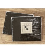 Noble Excellence Kerrigan Collection Dark Green Set of 2 Euro Pillow Shams - $39.20