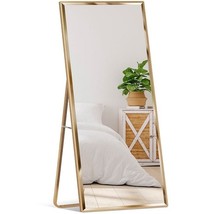 Gold Large Full Length Leaning Wall or Hanging Mirror - $282.49