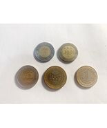 World Bimetallic Coins Lot Japan Token Turkey Morocco 10 Dominican Set CL08 - $90.43 MXN