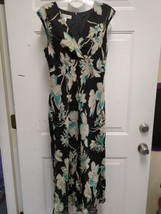 Nine West flowered dress floor length size 8 - £15.02 GBP