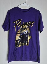 Prince Men&#39;s Purple Rain Motorcycle Graphic Tee Short Sleeve T-Shirt Size M - $218.62 MXN