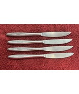 (4) EKS21 Dinner Knife Stainless by Ekco Silver Flatware - $31.67