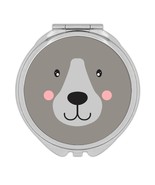 Cute Bear Face : Gift Compact Mirror For Baby Shower Nursery Door Decor ... - £10.44 GBP