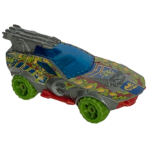 Hot Wheels Sting Rod II Toy Car Dino Riders Series Metalflake Silver Grey 2016 - £7.97 GBP