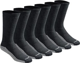 Dickies Men&#39;s Dri-Tech Moisture Control Crew Socks (Size: 9-12) 6 Pairs - $34.23