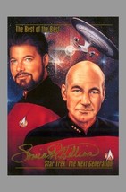 Sonia R. Hillios Signed 1993 Star Trek TNG Master Series Card ~ Picard &amp; Riker - £12.38 GBP