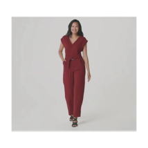 Bishop + Young Full Length D-Ring Belted Jumpsuit (Passion, Large) A386309 - £16.85 GBP