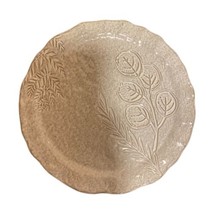 Mud Pie Plate Platter Tray Server Veranda Botanical Wavy Rim Mottled Stoneware - £27.69 GBP