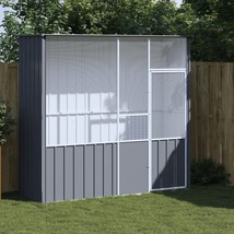 vidaXL Bird Cage Anthracite Galvanized steel 84.6 x 30.7 x 78.7 in - $14,721.56 MXN