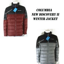 COLUMBIA NEW MEN&#39;S NEW DISCOVERY II PUFFER JACKET  BLACK/RED,BLACK/GRAY ... - $67.95