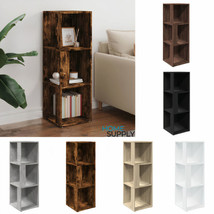 Modern Wooden Corner Bookcase Storage Book Cabinet Bookshelf Shelving Unit Wood - £46.51 GBP+