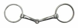 English Saddle Pony Size Horse 4.5&quot; O Ring Snaffle Bit Stainless Steel - £15.65 GBP