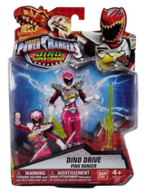 Power Rangers Dino Super Charge (2015) Bandai Pink Drive Action Figure - £16.25 GBP