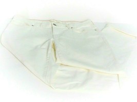 Eddie Bauer Boyfriend Crop Cuffed White Capri Jeans Size 8 - £19.82 GBP