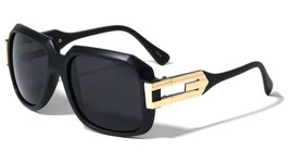 Dweebzilla, Black &amp; Gold Gazelle Cosa Nostra Square Luxury Retro Hip Hop Sunglas - £10.74 GBP