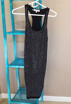 Jennifer Lopez Black Racerback Tank Dress with Silver Studs-Size Small - £10.24 GBP