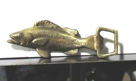 Vintage Brass Fish Shaped Bottle Opener Made In Canada - £15.88 GBP