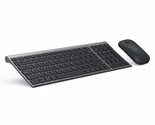 Rechargeable Wireless Keyboard Mouse, seenda Slim Thin Low Profile Keybo... - £53.72 GBP