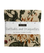 MODA Daffodils &amp; Dragonflies Charm Pack 5&quot; Squares NEW - $210.21 MXN