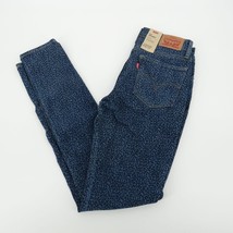 Levi’s 711 Womens Leopard Print Skinny Blue Jeans 25×30 NWT $59.50 - £20.50 GBP