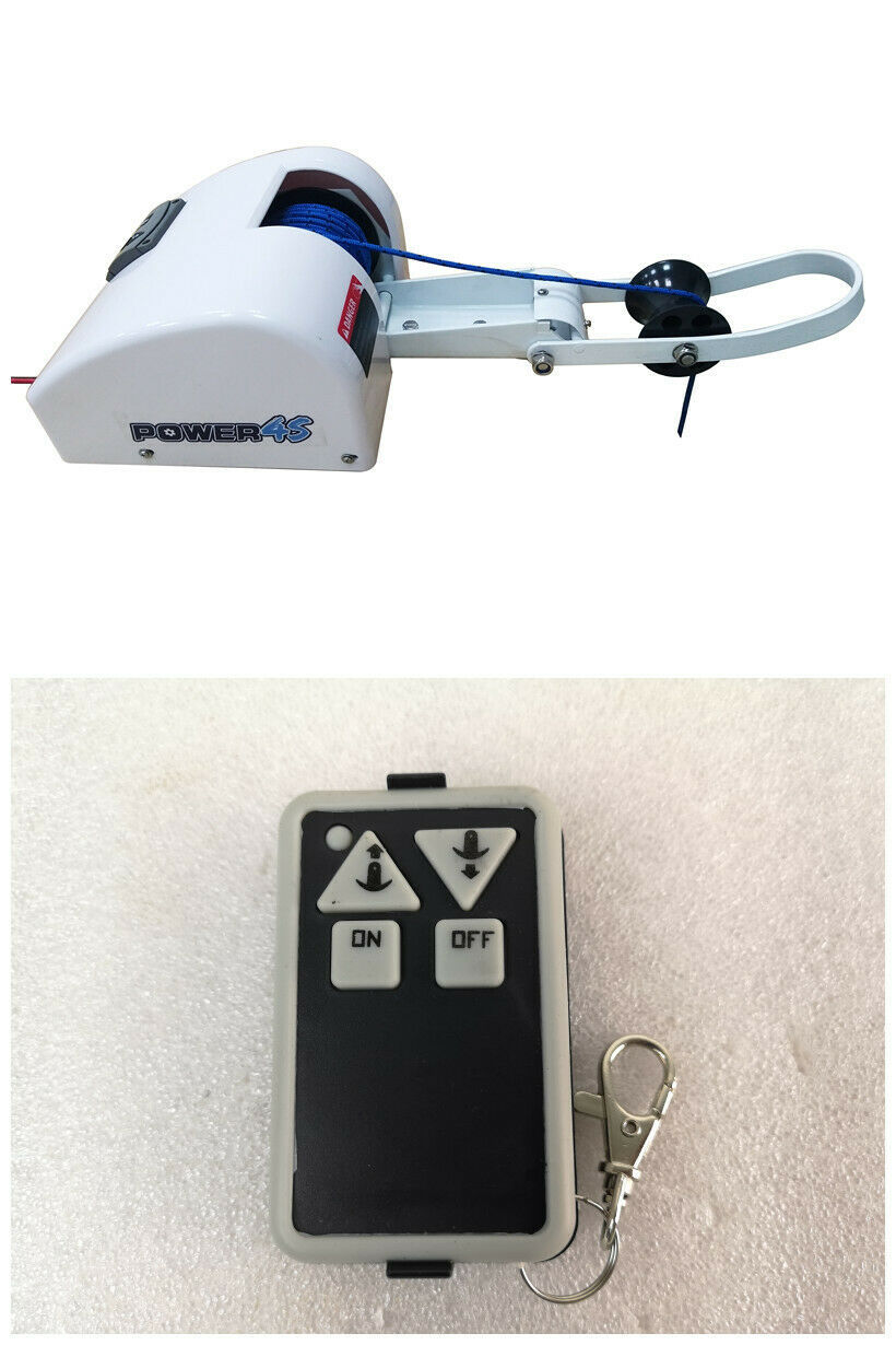 12V Wireless Remote Control Anchor Winch Windlass For Saltwater 35Lb Boa... - $193.00