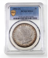 1884-CC Argent Morgan Dollar Classé Par PCGS Comme MS-64 - $721.66 CAD